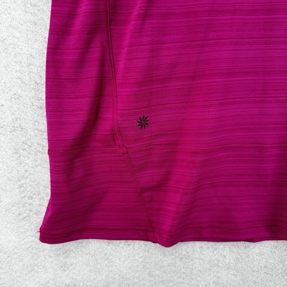 Athleta Rise Above Rib Crop Tank Top Womens SMALL Pink‎ Stretch - Picture 9 of 14